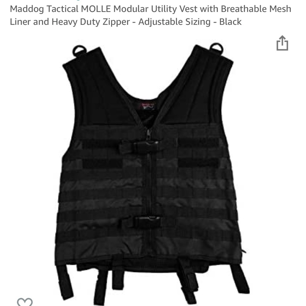 Tactical mesh Molle vest new with tags